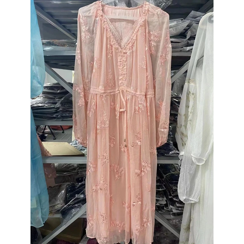 【2024-林姐真丝】重磅100桑蚕丝连衣裙Y24C9144-2