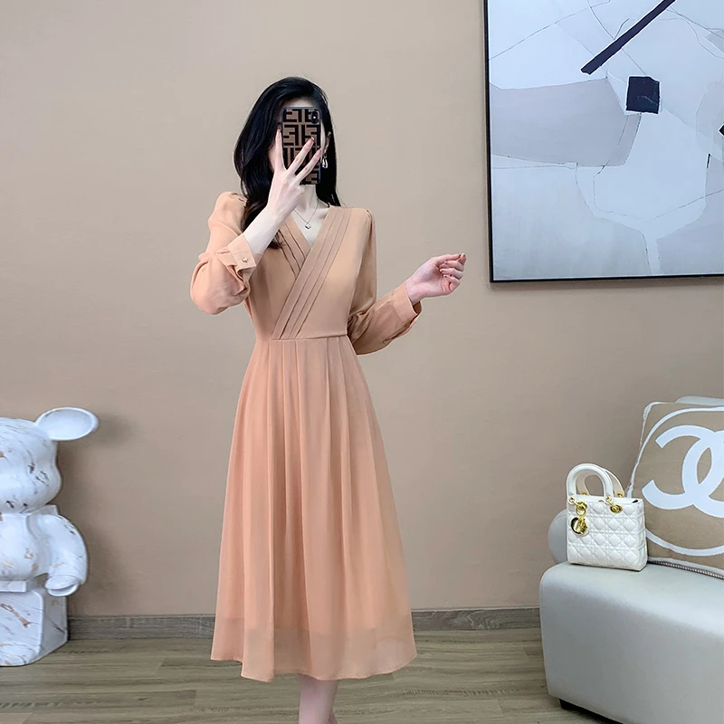 奢姿【莱茵河畔】大码显瘦气质时尚显瘦胖妹妹连衣裙柔软风情舒适