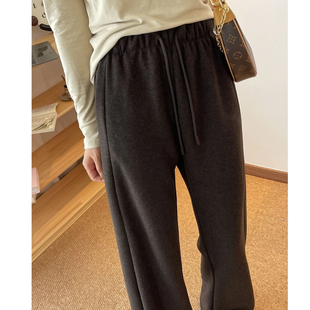 菲菲惊喜社现货 1721巴黎斜纹绵羊毛拼接裤