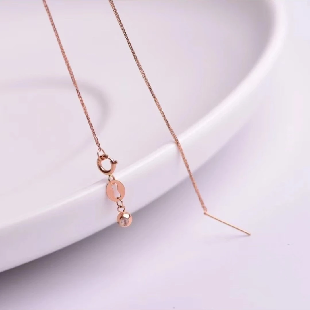 【金凤祥珠宝】年货节-银饰MGJ-S925银链玫瑰金色-可调节-只发一条