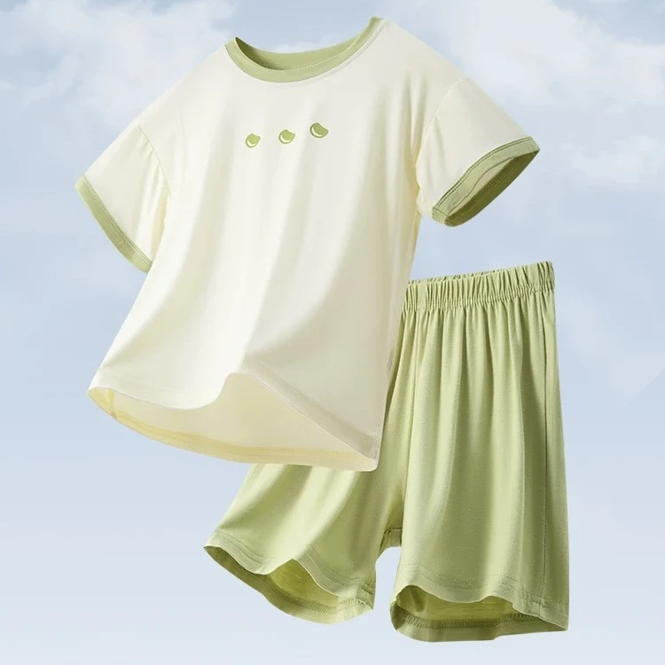 爆款！瑁瑁女宝【幻想小熊】家居服套装薄款夏季100棉冰川棉