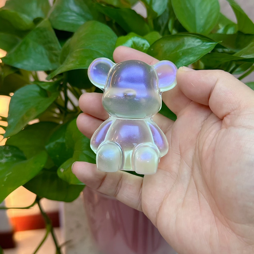 小熊摆件桌面玄关客厅酒柜装饰摆件可爱创意治愈系车载手工微景观