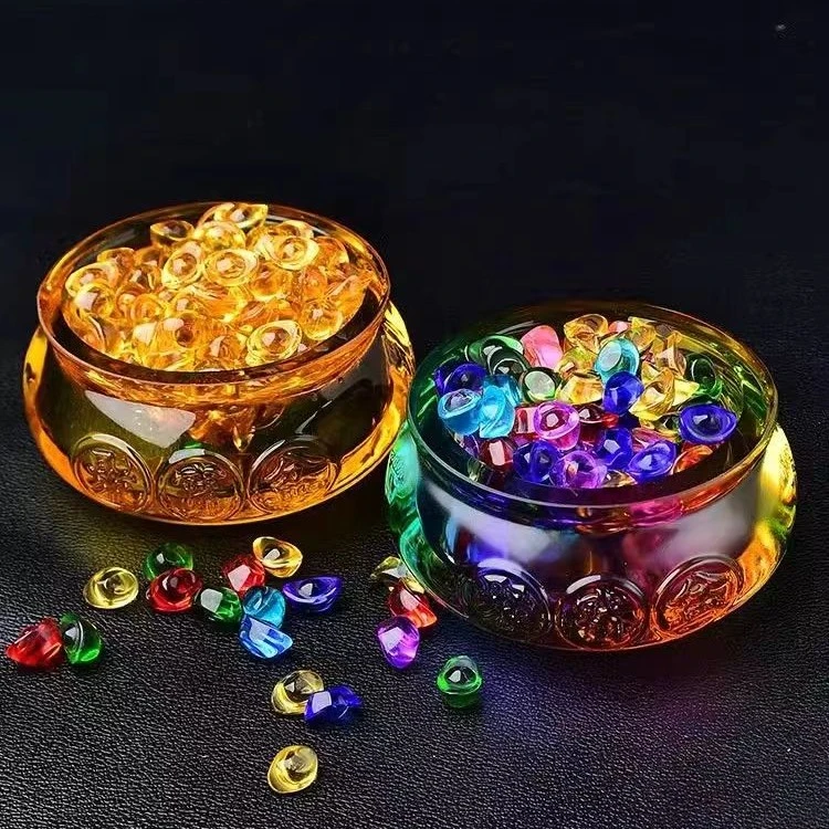 【直播】12cm琉璃聚宝盆元宝摆件