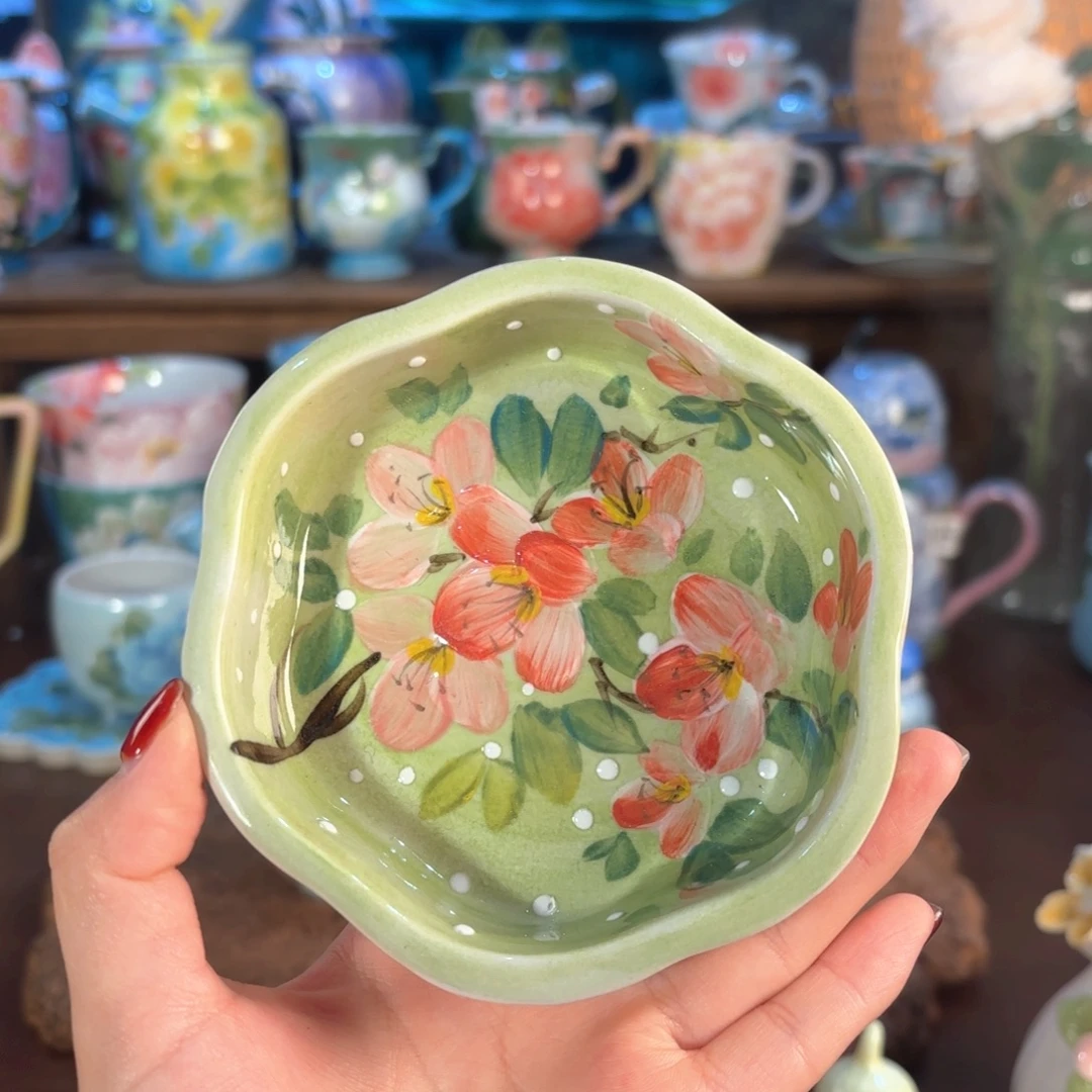 景德镇手绘高温釉下彩陶瓷茶具