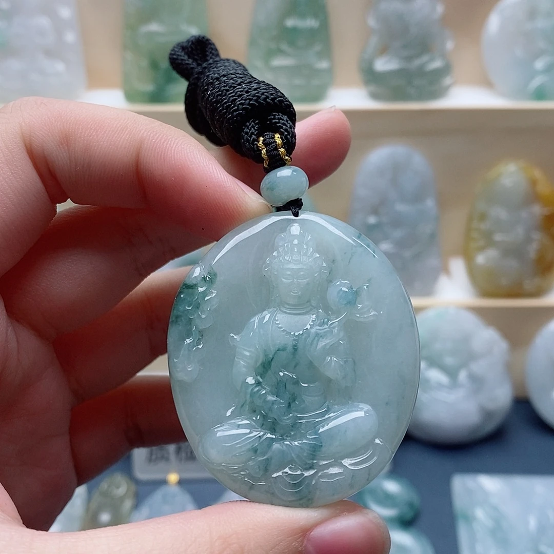 月***妈翡翠未镶嵌吊坠(不含链)大势至