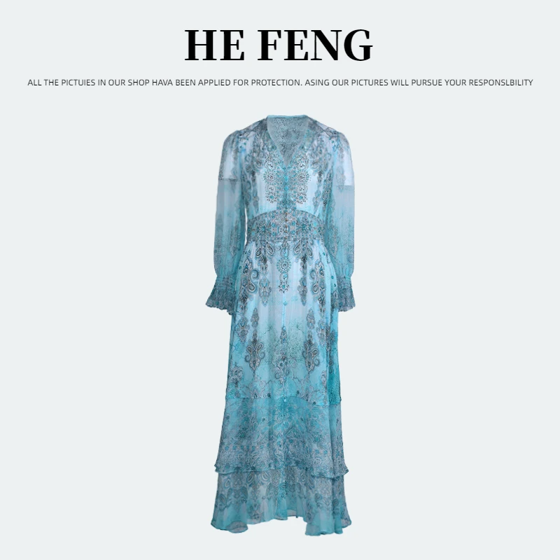 【禾枫原创-高端系列】重磅真丝女装连衣裙HFT1A-03-9