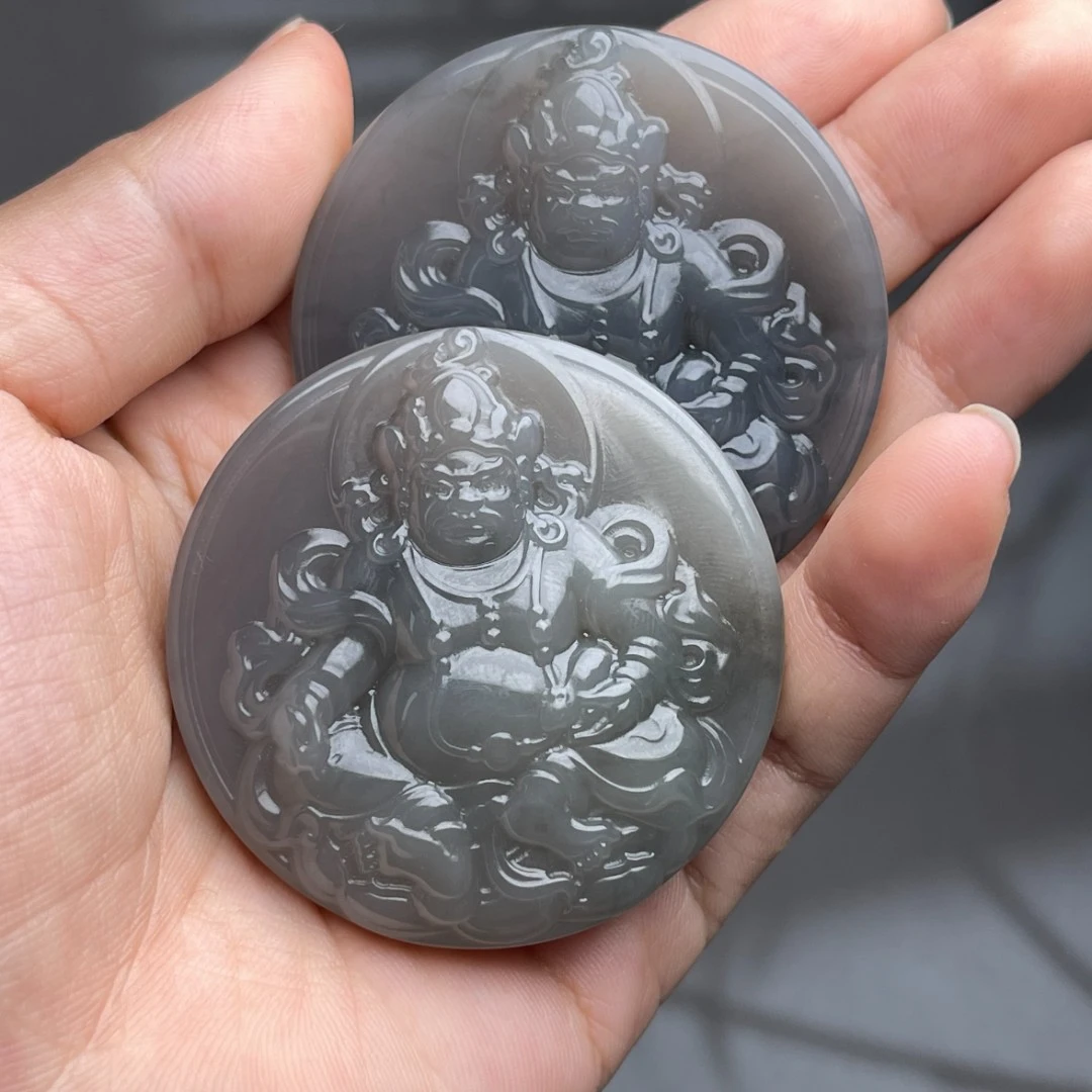 石惑珠宝%和田玉吊坠约48mm-多样性发一