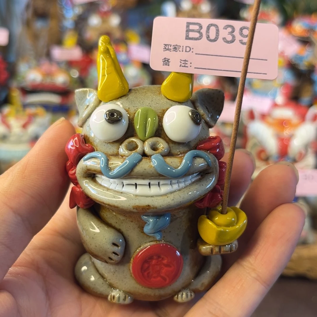 泥塑纯手工茶宠摆件