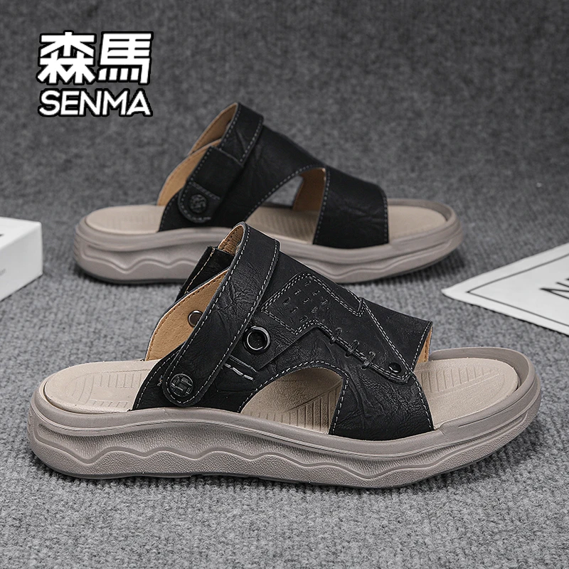 SENMA/森马凉鞋男2025夏季新款两用户外沙滩鞋时尚休闲开车凉拖鞋