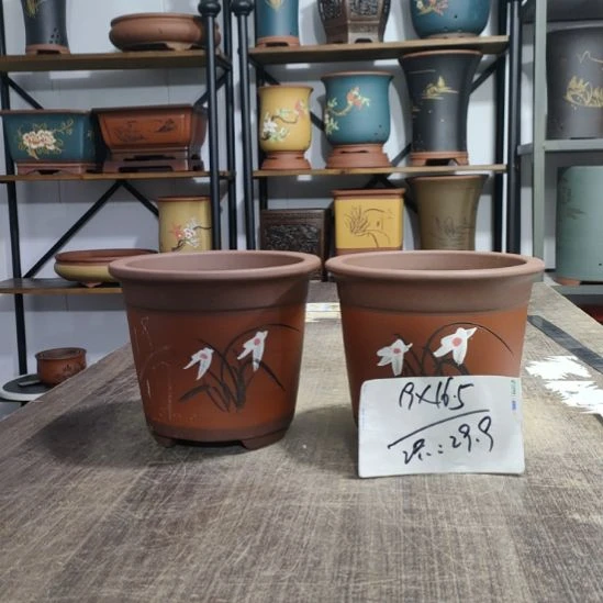 紫砂花盆库存尾货清仓