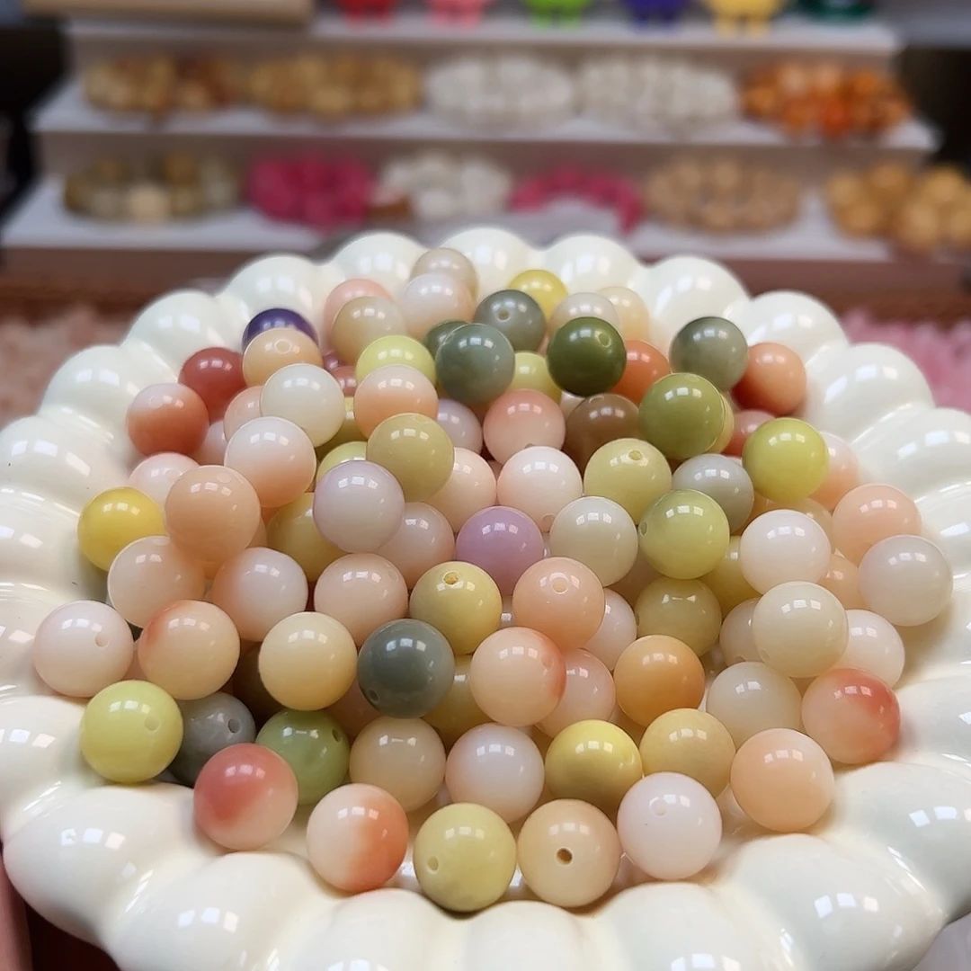 手串菩提根/象牙果卡12彩虹圆200颗