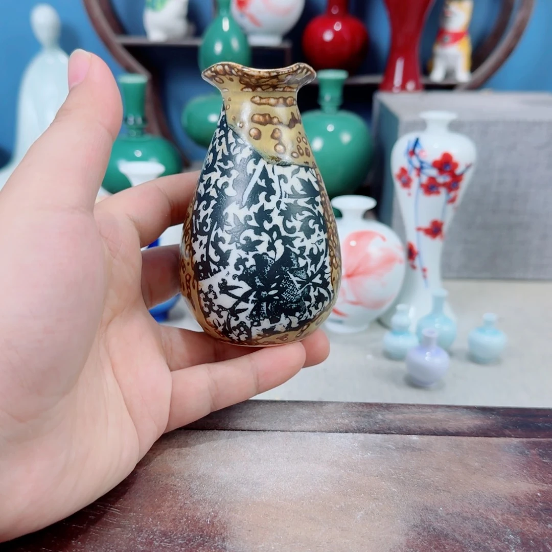 陶瓷手工小花器摆件