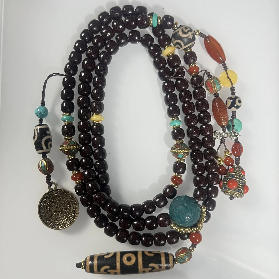 与你一起【星月菩提108】海南星月菩提星月菩提脖挂老型珠