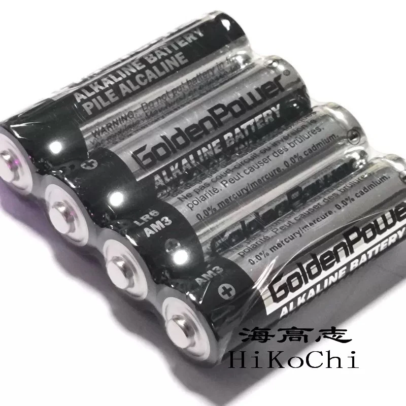 4节灰碱 GoldenPower GLR6S AA AM3 1.5V碱性电池5号LR6电子锁