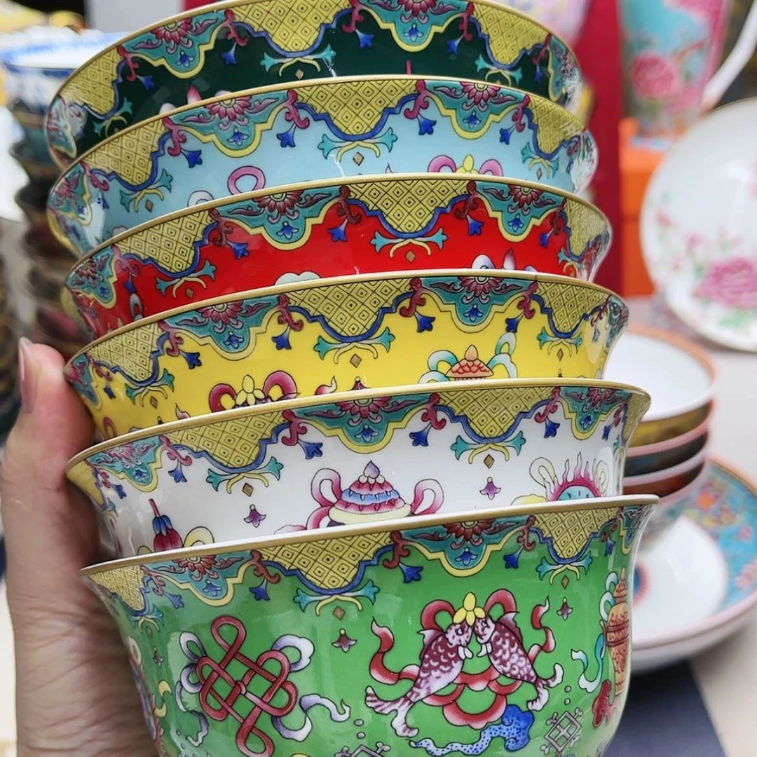 【闪购商品】珐琅4.8寸6个……………………