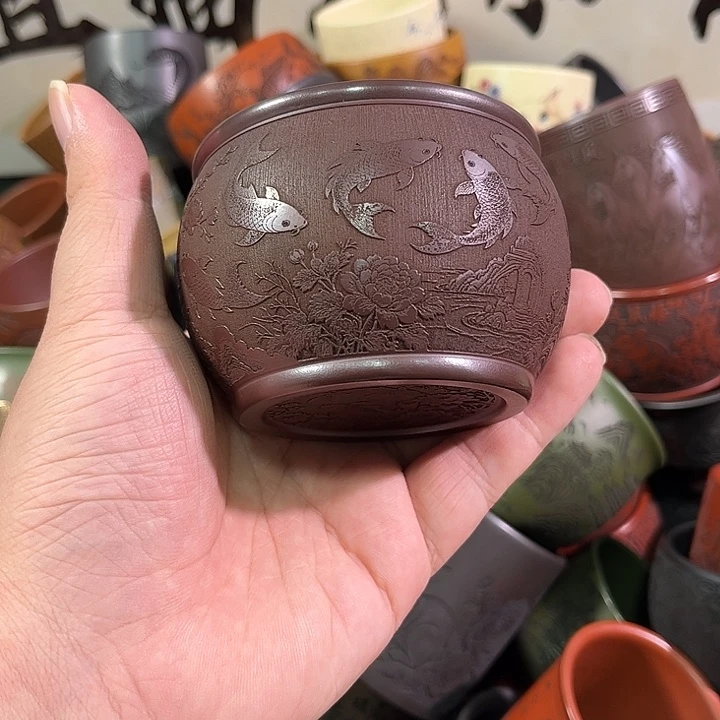 茶杯紫砂全手工紫砂主人杯