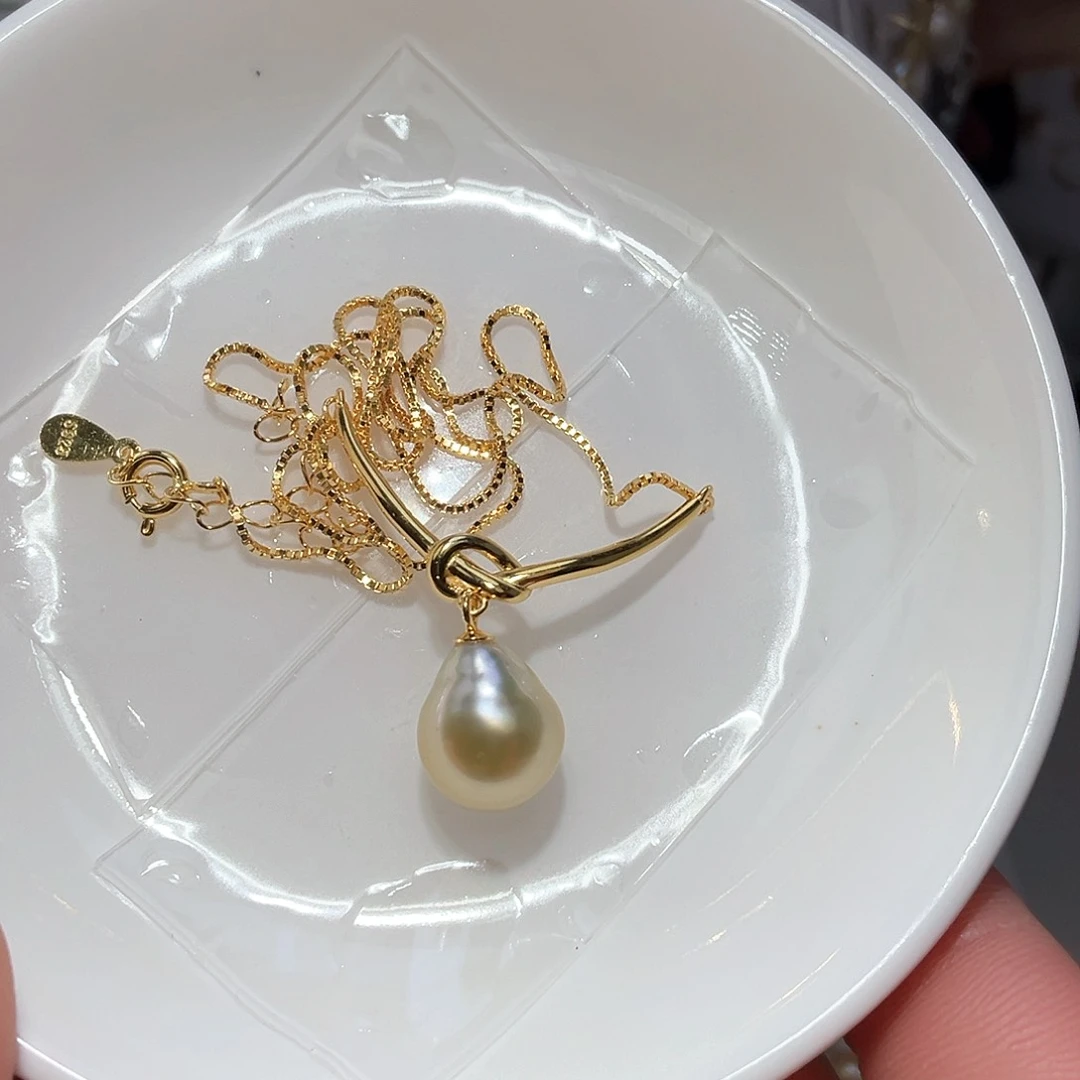 海水珍珠颈饰银S925镶嵌