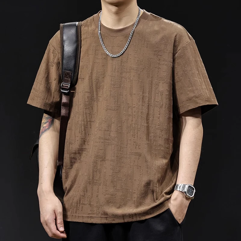 U&PURA短袖t恤男款夏季新款宽松百搭休闲潮流百搭舒适简约潮流T恤