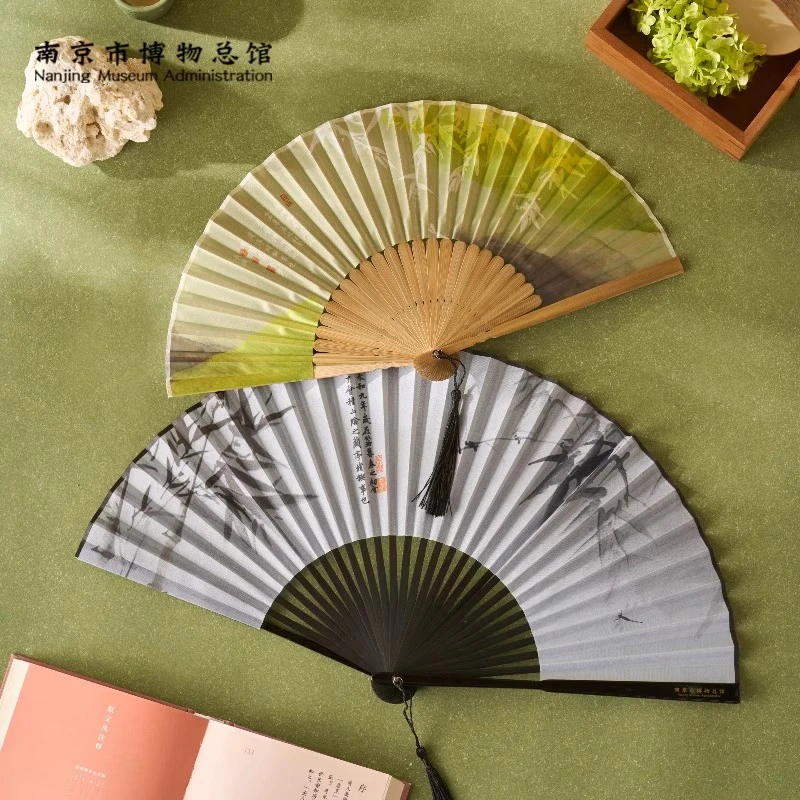 南京博物馆文创兰亭集序折扇礼盒汉服国风老师闺蜜旗袍文玩南京礼