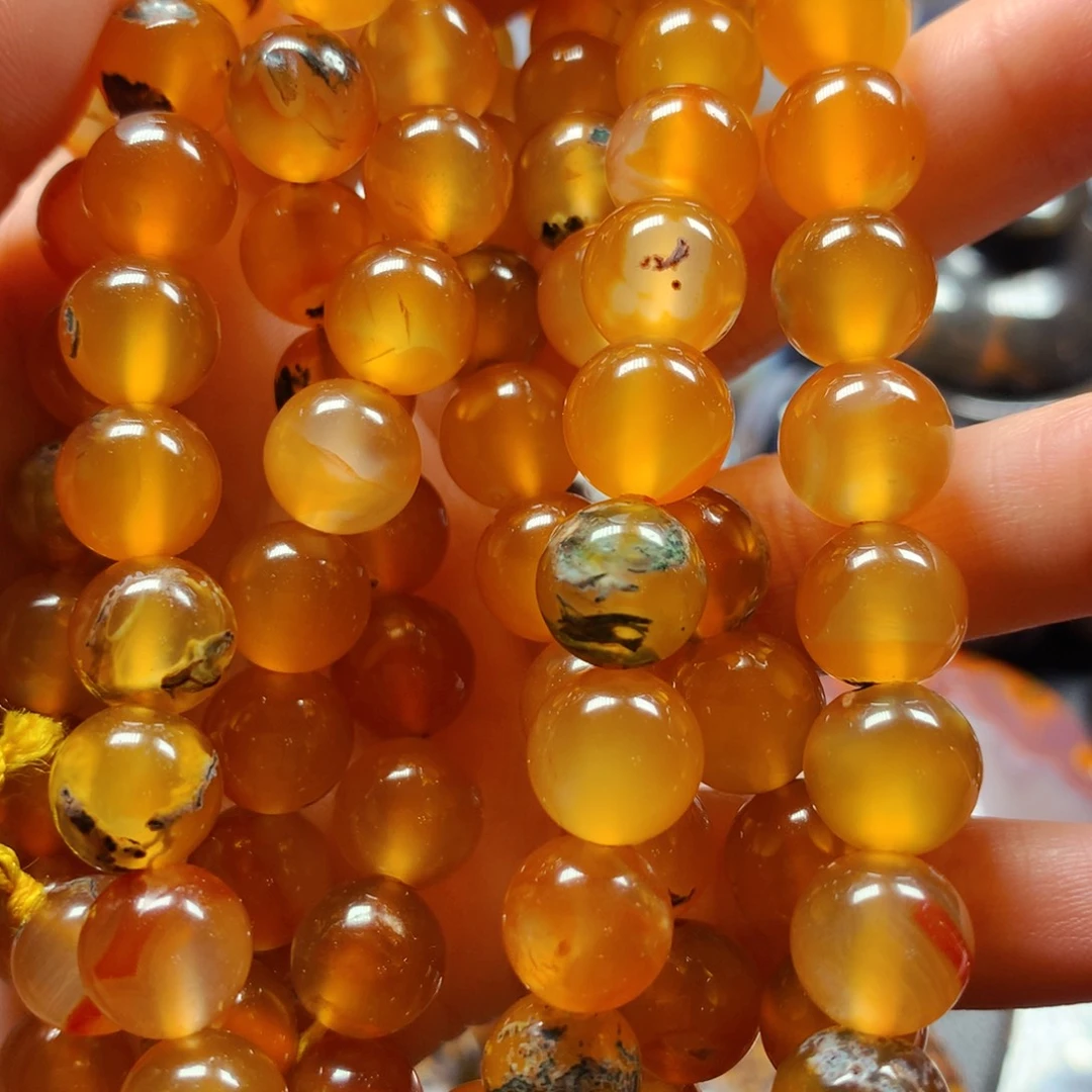 玛瑙/玉髓未镶嵌项链水草玛瑙