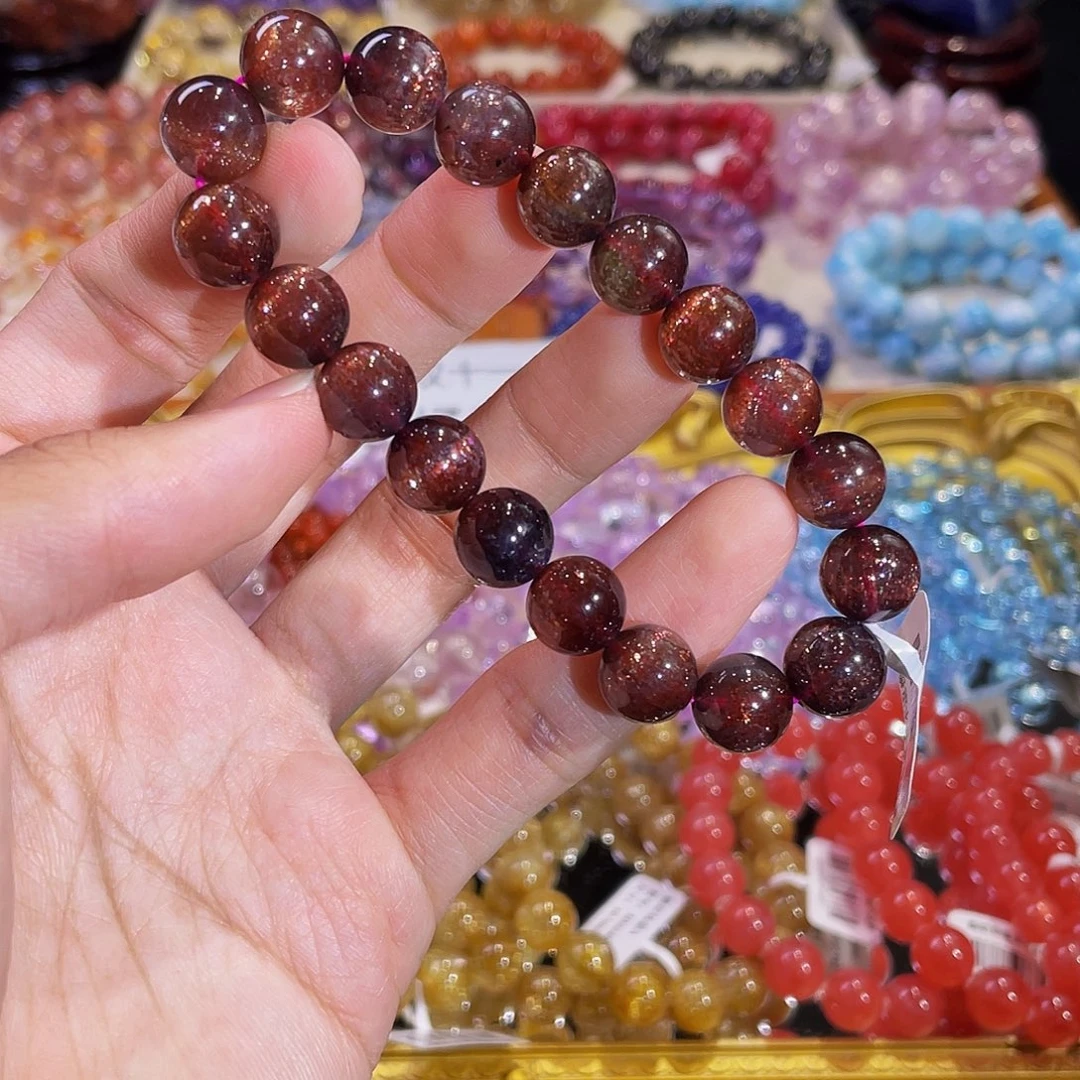 长石未镶嵌手链猫眼堇青10.7