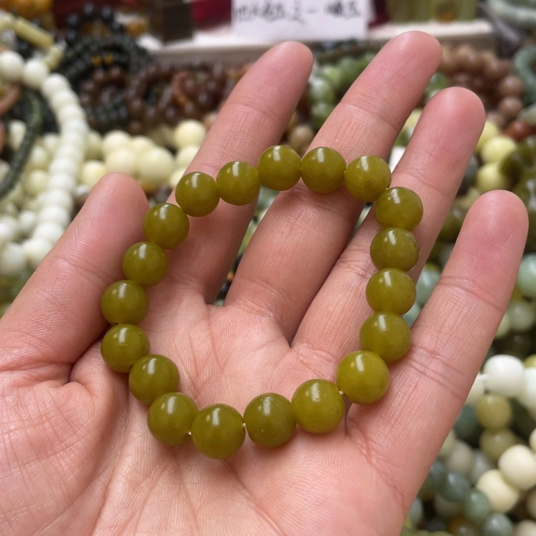 蛇纹石玉手链未镶嵌