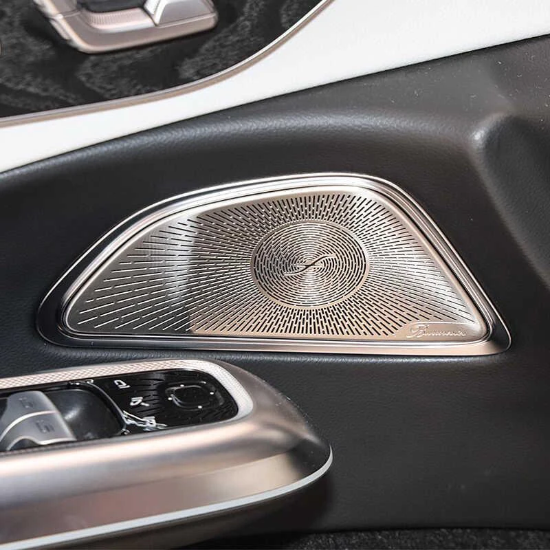 适用奔驰24款E级高音喇叭罩E300L E260L改装车门柏林之声音响盖板