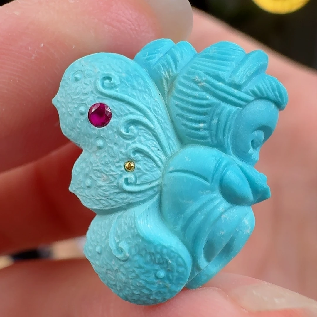 绿松石珠宝奇石未镶嵌