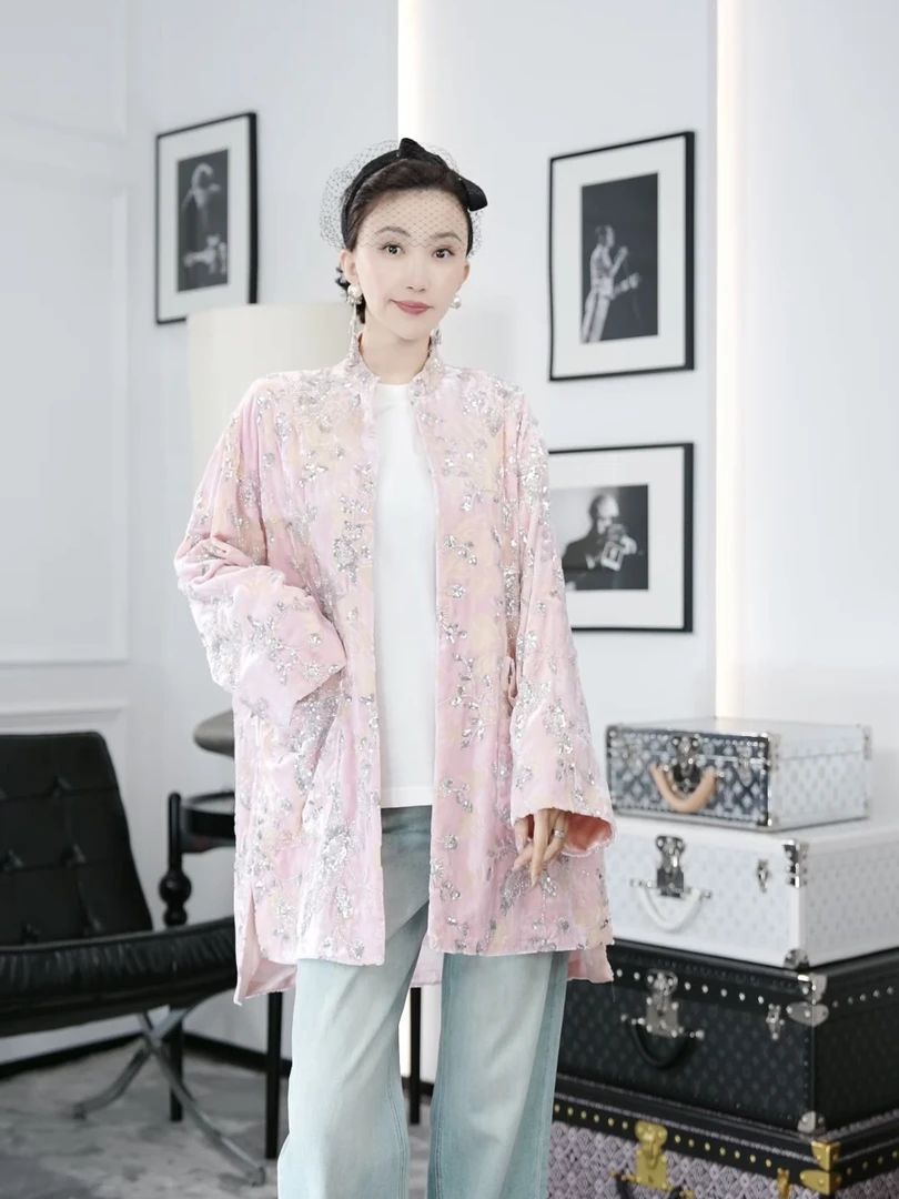 Betty Bairn【刘HAH精选】重工刺绣慵懒外套24B- BW7605