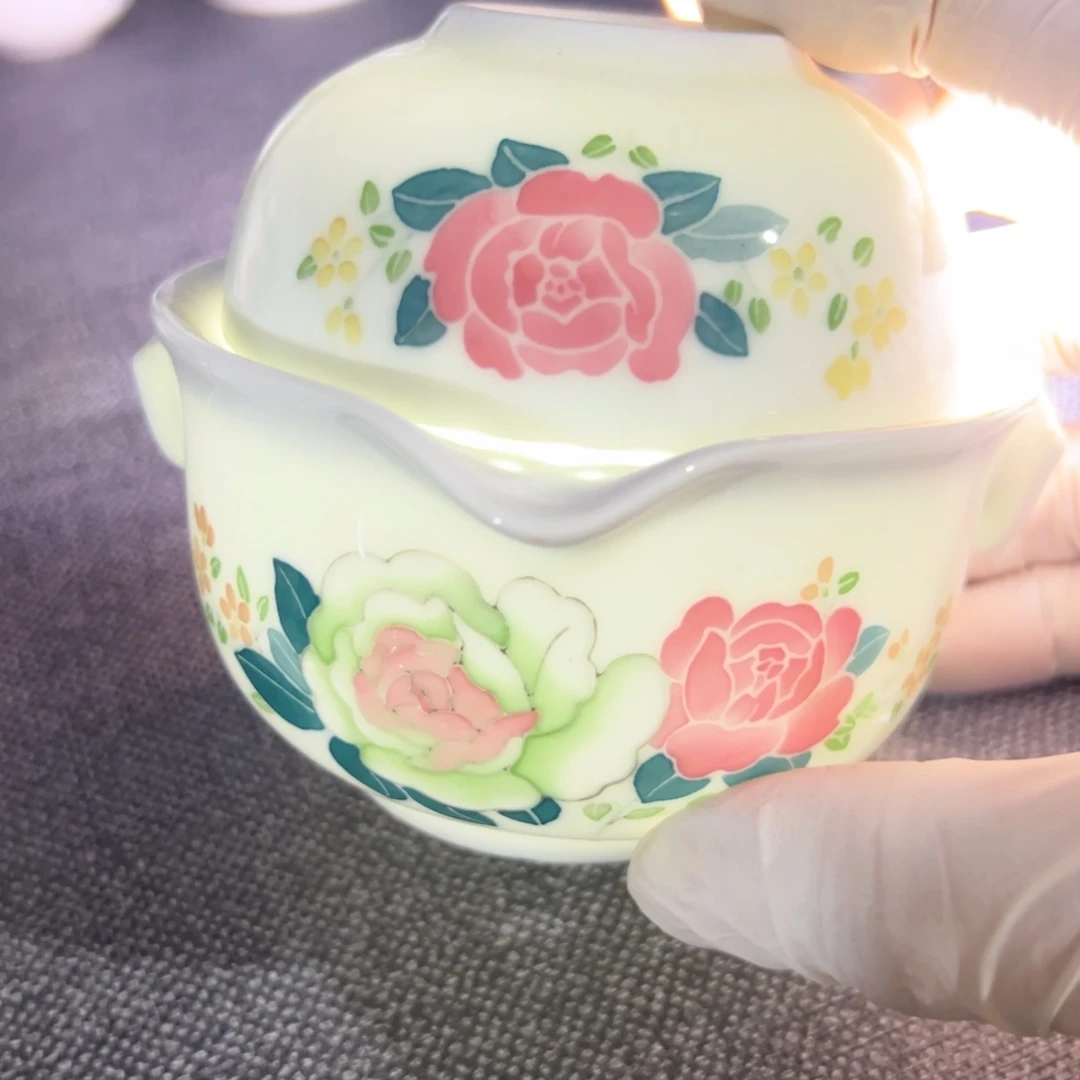 醴陵高温瓷手绘旅行茶具