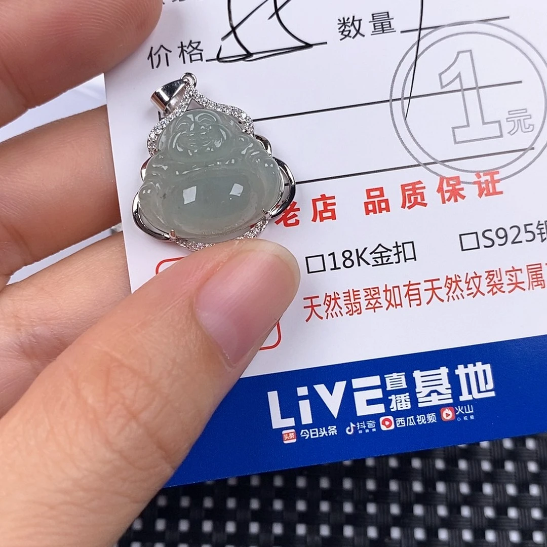 翡翠银S925镶嵌颈饰