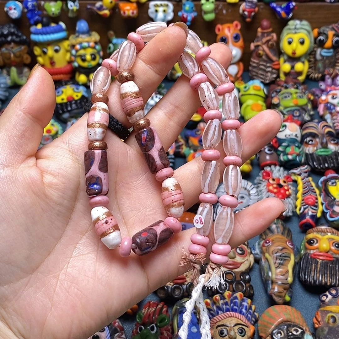玻璃腓尼基琉璃粉链子