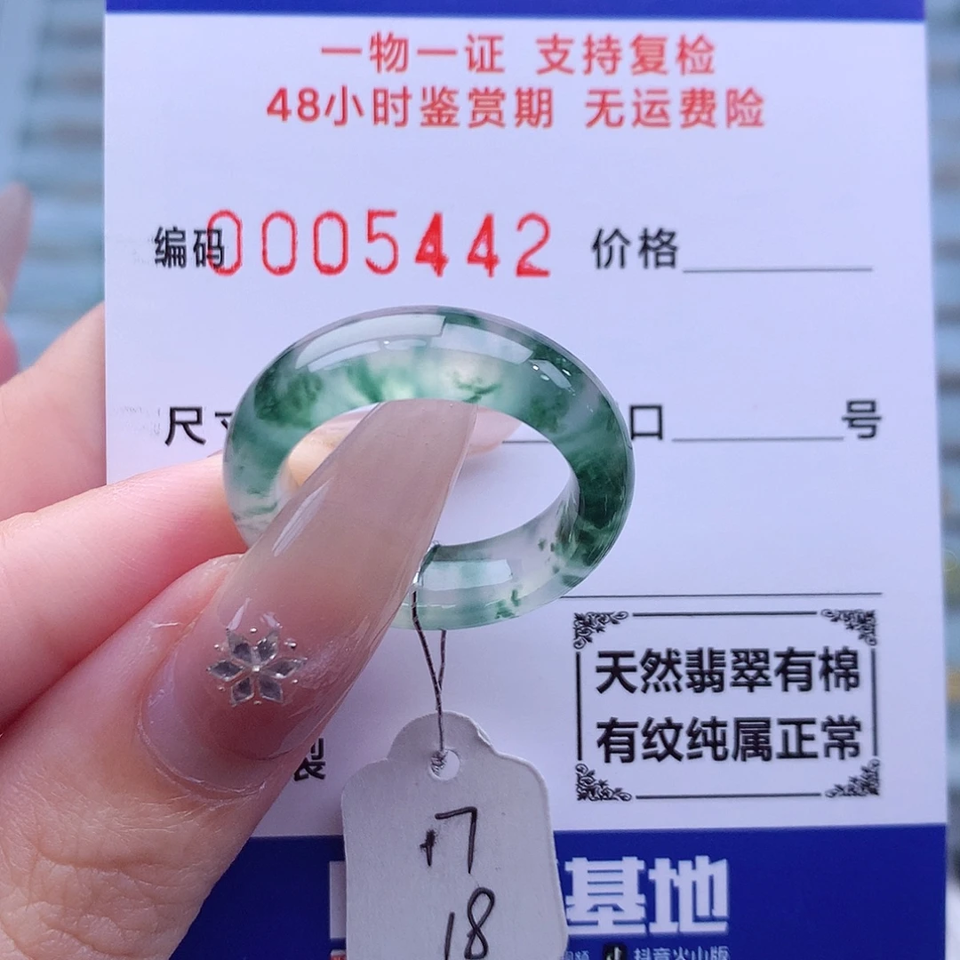未镶嵌戒指翡翠天然