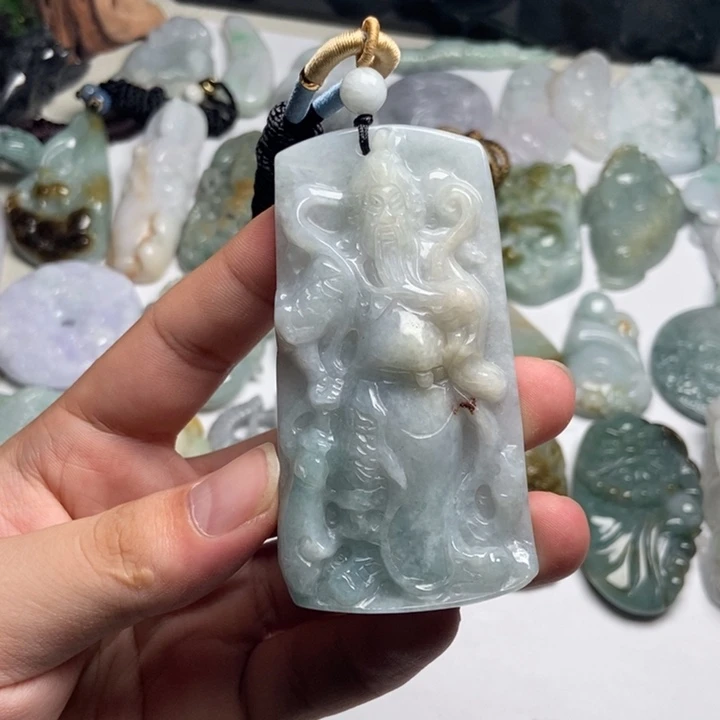 颈饰未镶嵌翡翠关公37
