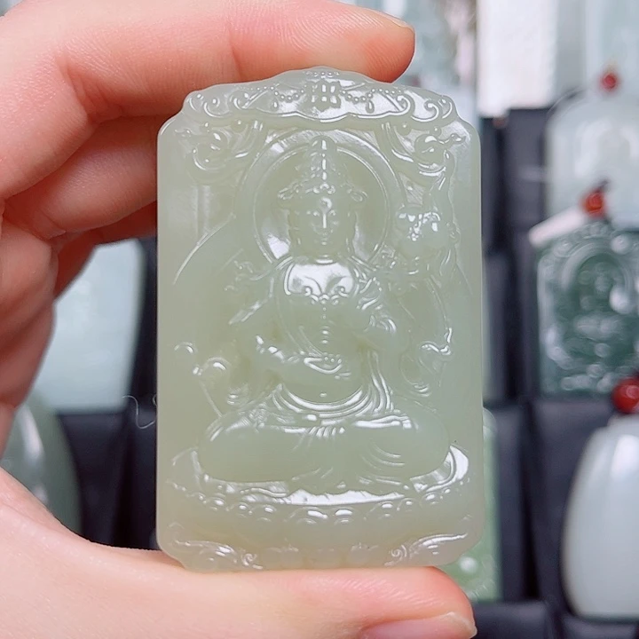 和田玉未镶嵌挂件