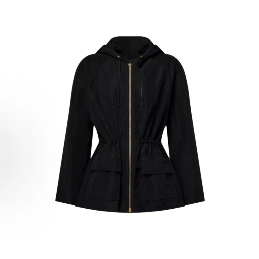 104--黑色冲锋上衣外套