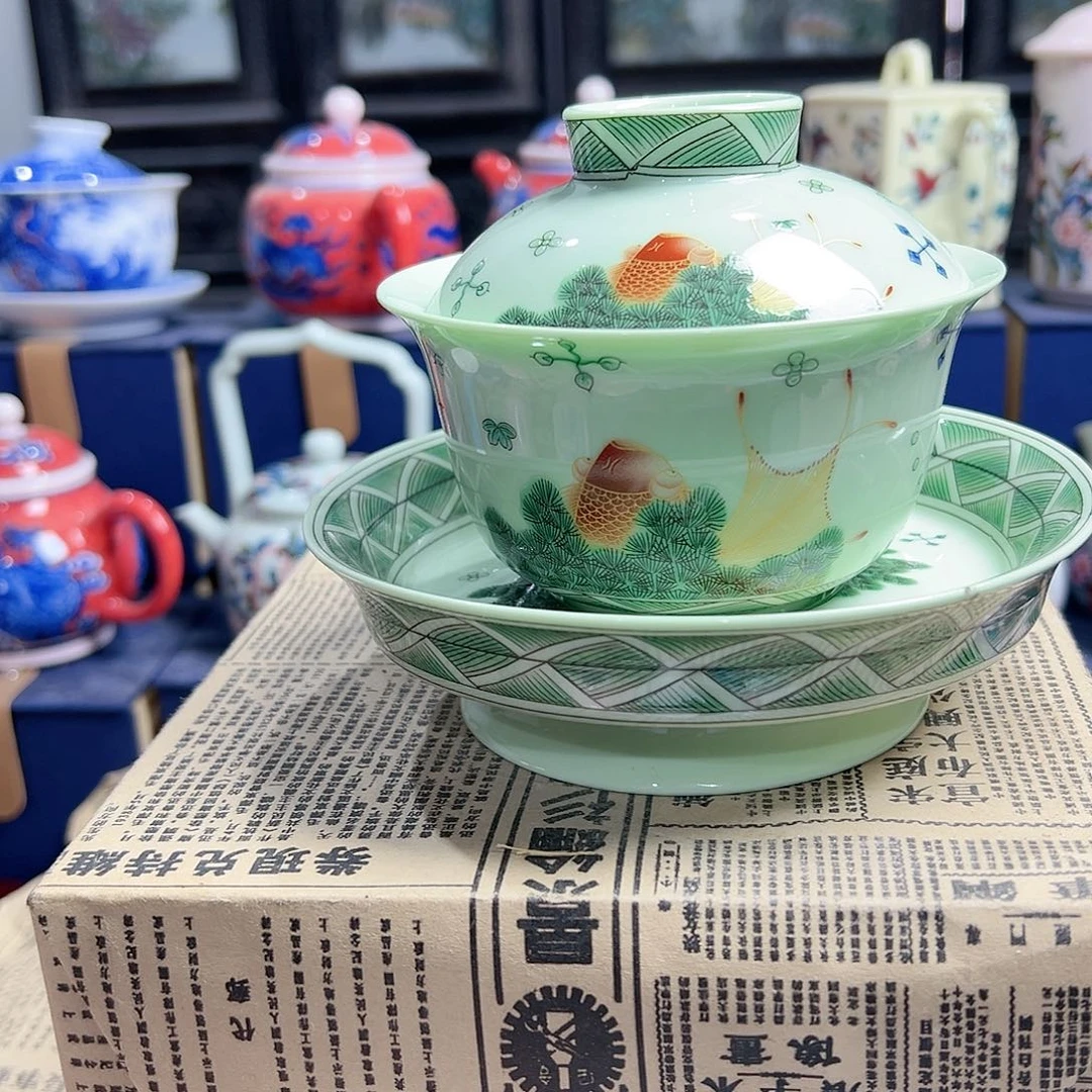 陶摆件景德镇陶瓷杯