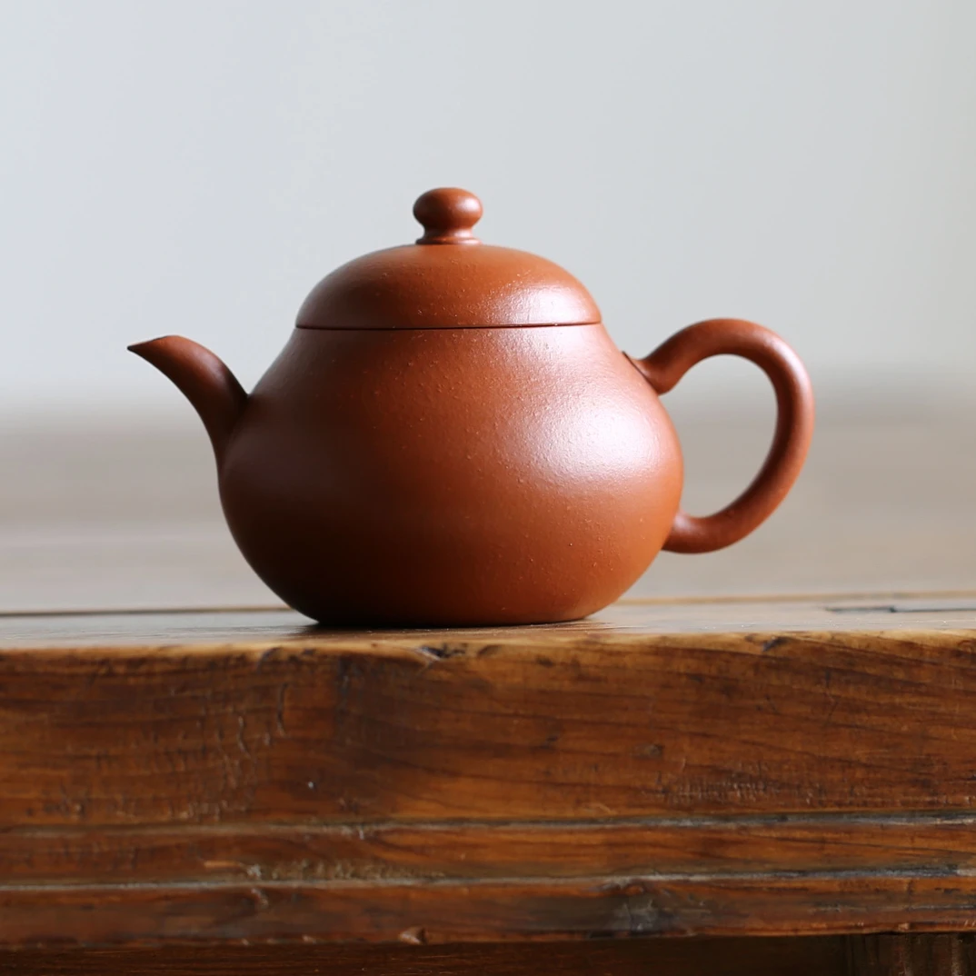 【罄宜堂】林秀芝 全手工古法《姝黎》宜兴紫砂壶 小煤窑朱泥105cc