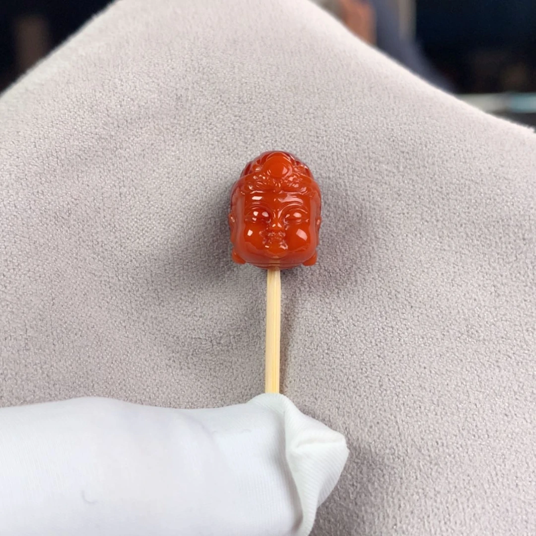 【闪购商品】南红玛瑙小佛头未镶嵌天*