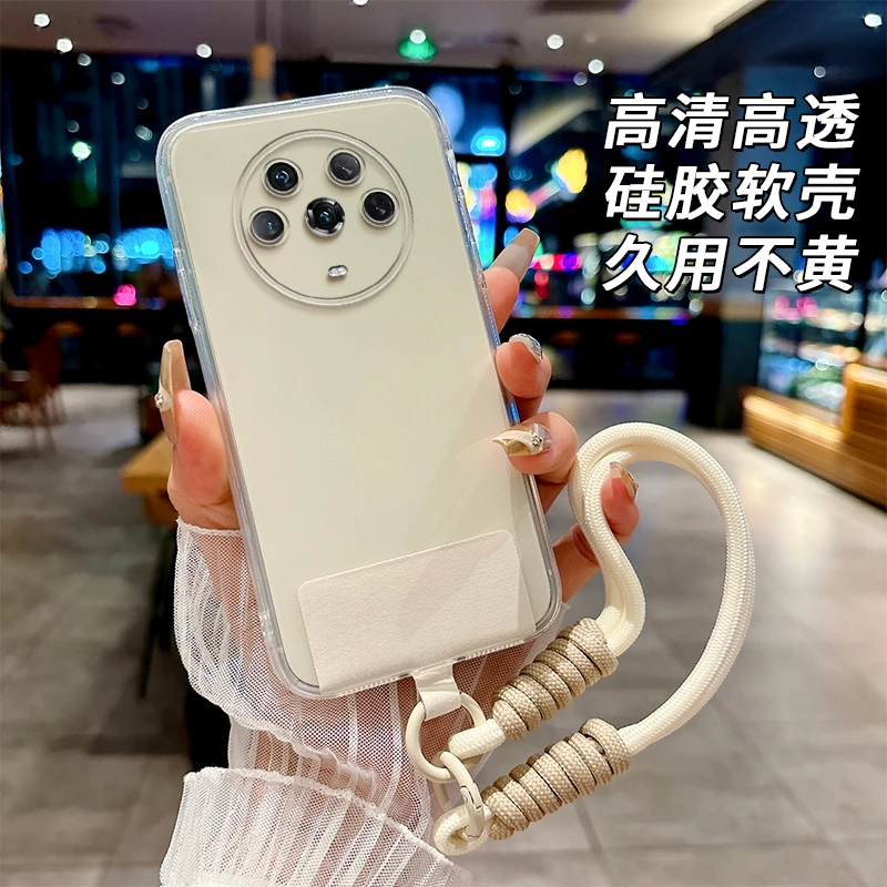 全透明软硅胶荣耀Magic4手机壳LGE-AN00防摔不发黄简约大气全包边