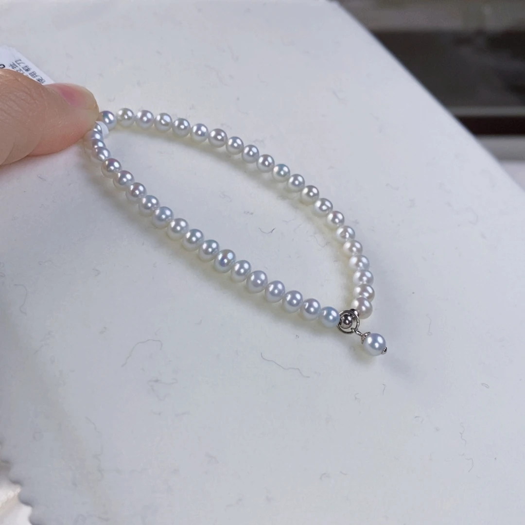 淡水珍珠手绳银S925镶嵌