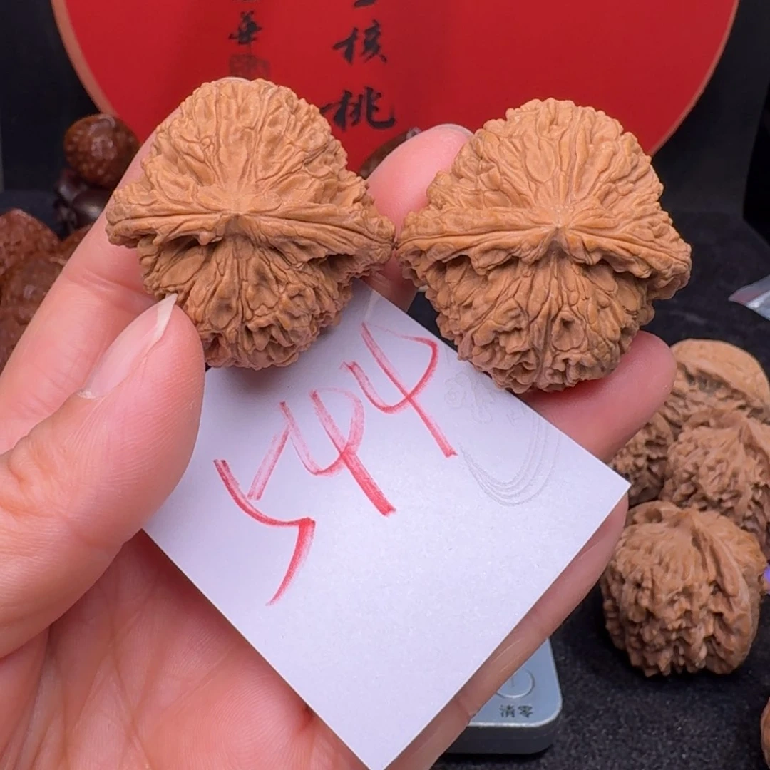 文玩核桃把件40三角疆