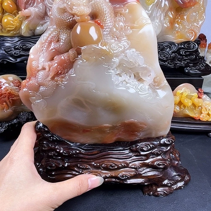 骆***部寿山石龙行天下寿山石