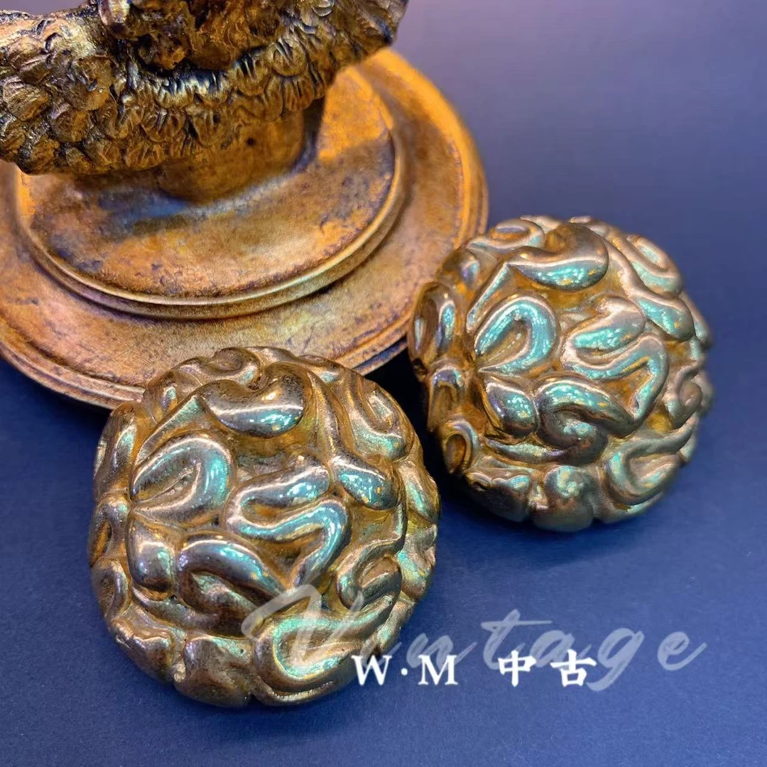 铜合金耳饰 W·M中古vintage法产耳夹Jack