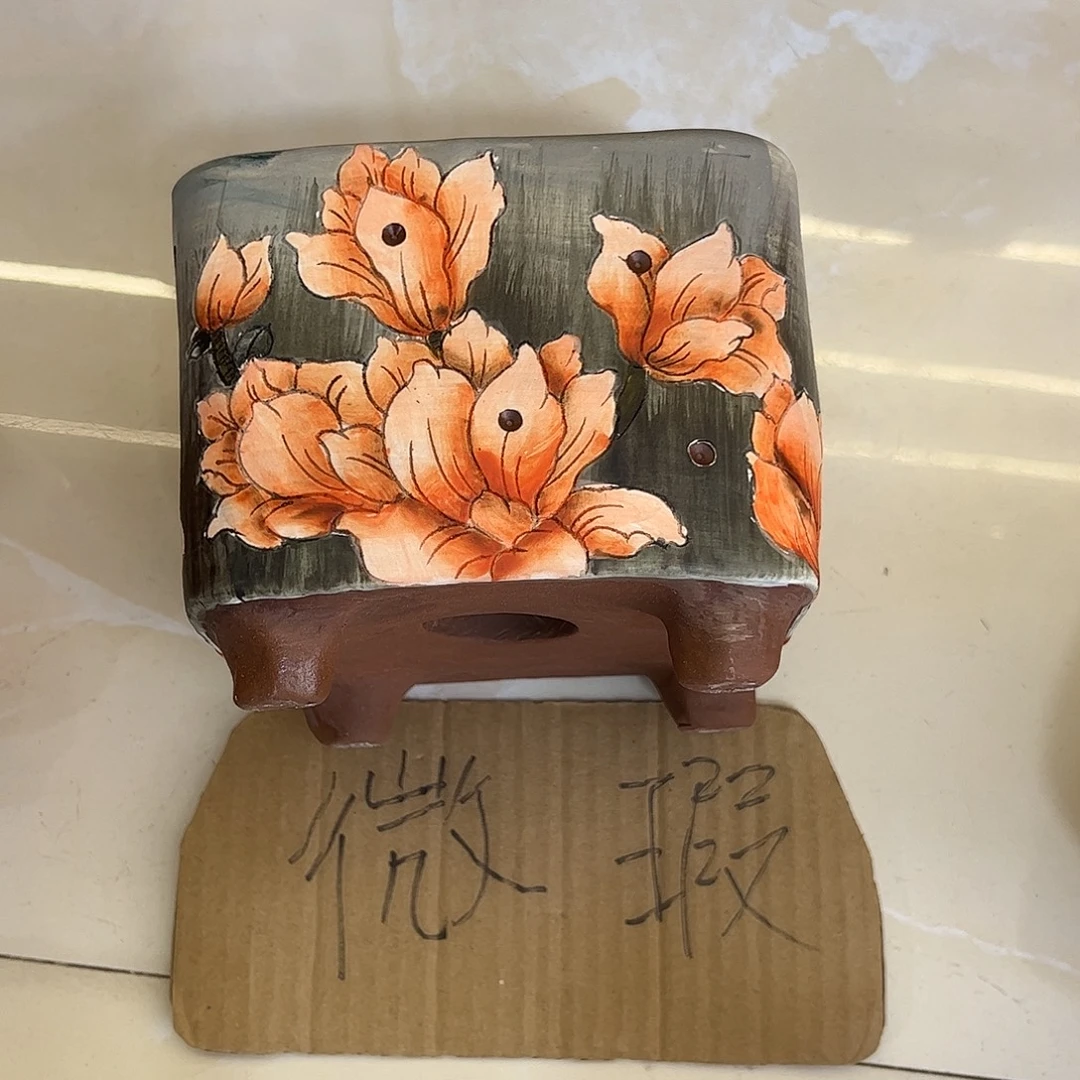 景德镇炫彩手绘口12高11.5