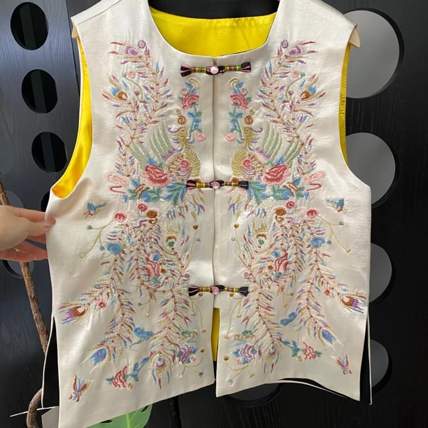 " 私服定制 “凤凰涅槃” 重工刺绣 春新马甲"