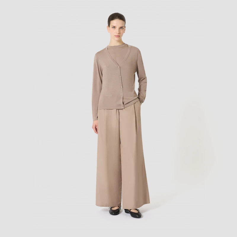 MaxMara 2025早秋新品女装V领绵羊毛针织开衫9346015106