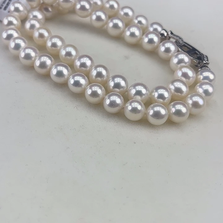 淡水珍珠银S925镶嵌颈饰9➕极光炫彩高品