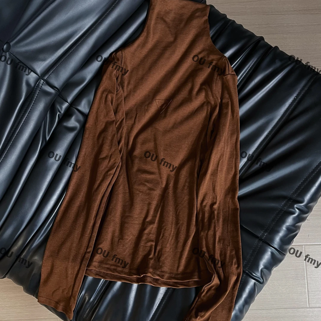 FY6321 【高领】长袖网红针织百搭修身秋冬女士设计师时尚打底T恤