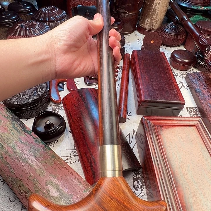 树***叶老挝大红酸枝之拐杖